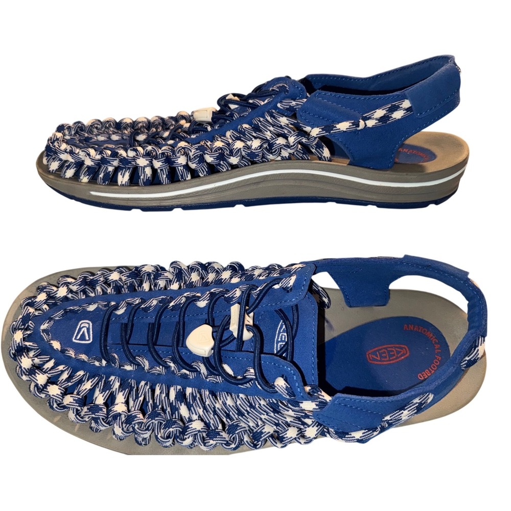 KEEN Men's Blue Woven Sandal - Comfortable Outdoor Slip-On